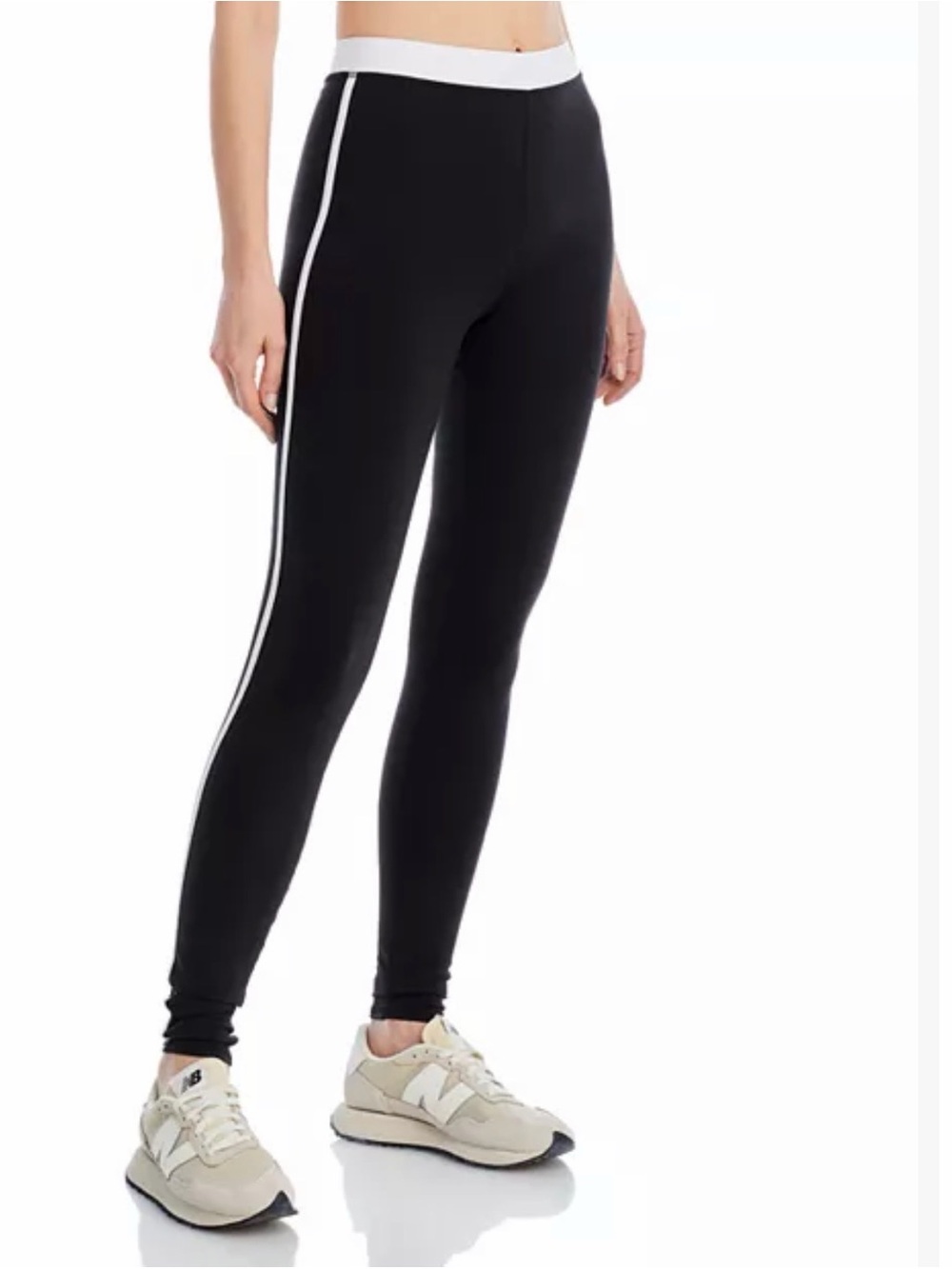 All Yoga Airbrush High Waist Streamlined Leggings in Black and White